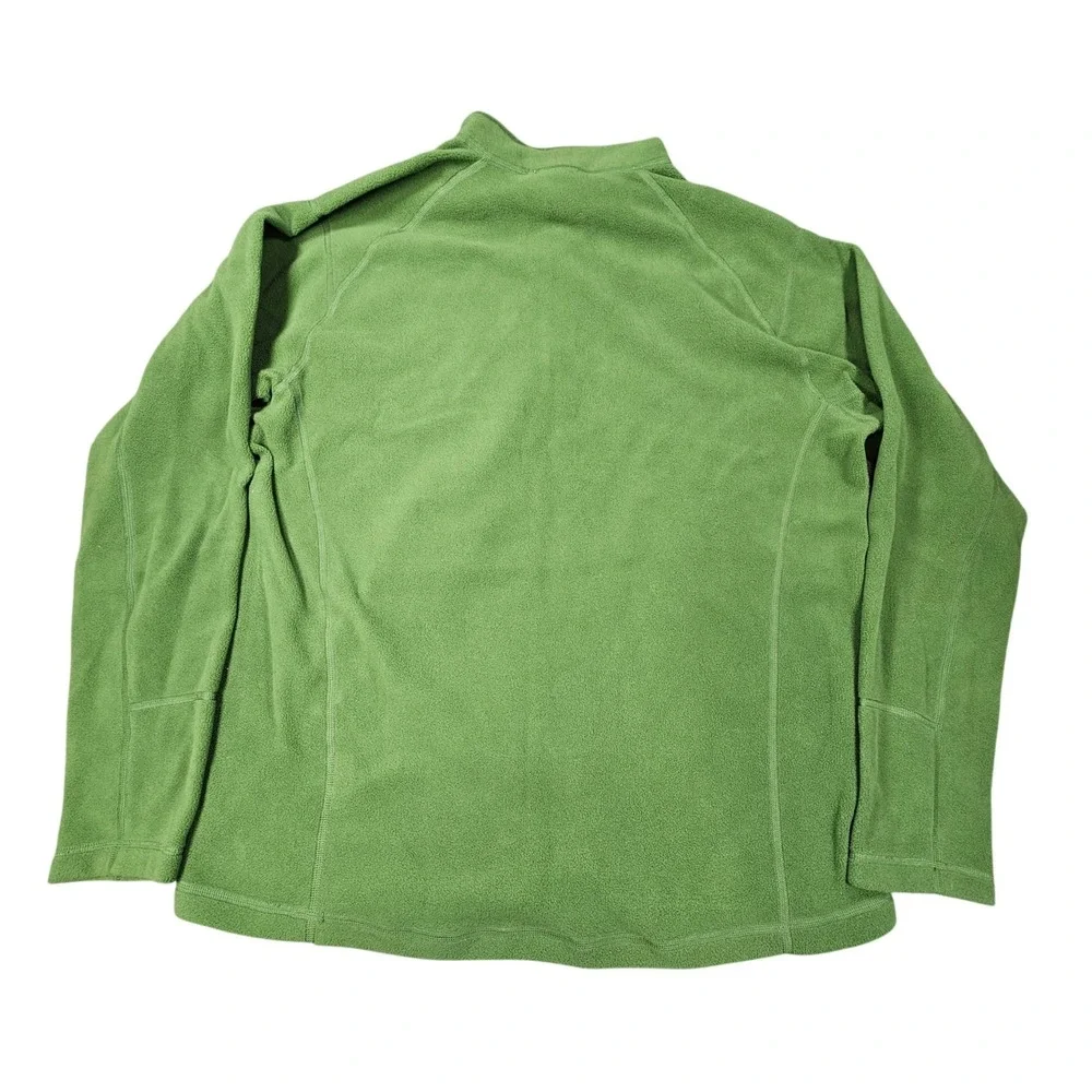 The North Face 1/4 Zip Pullover Mens Large Fleece Polartec Classic 100 Green